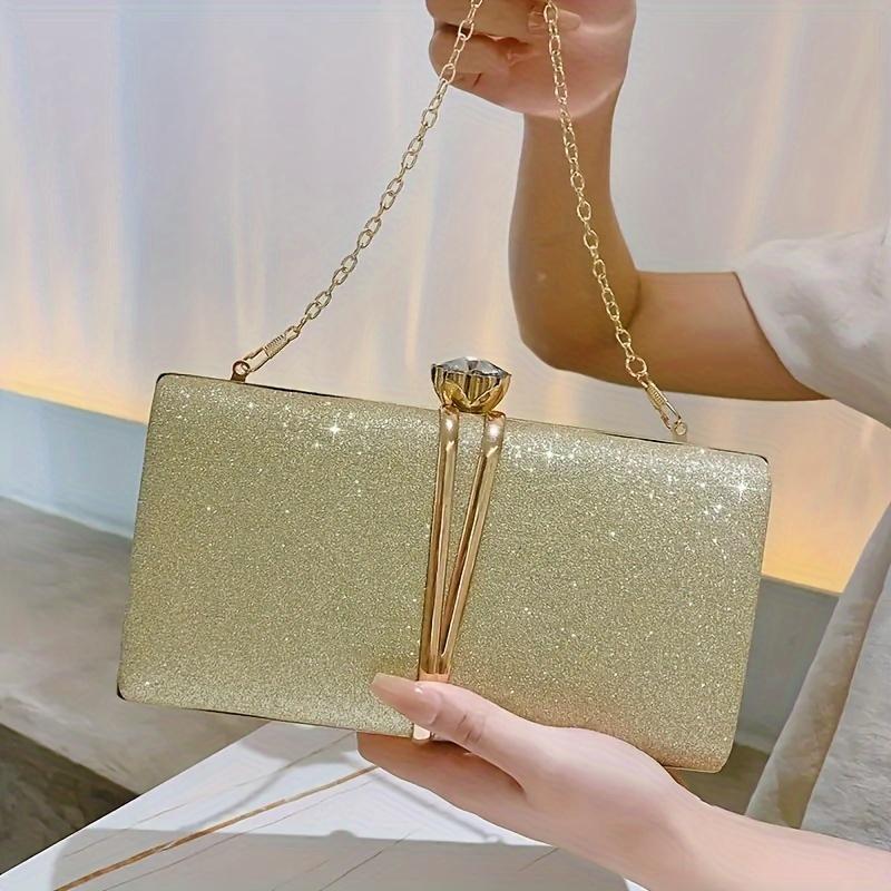 European and American Women's Fashionable Cross-body Bags, Sequined Evening Handbags, Simple and Versatile Bags with a High-end Feel