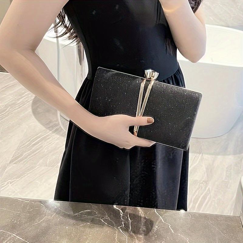 European and American Women's Fashionable Cross-body Bags, Sequined Evening Handbags, Simple and Versatile Bags with a High-end Feel