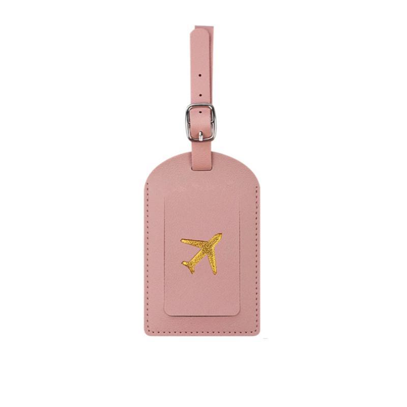 Airplane Pattern Luggage Tag, PU Leather Airplane Suitcase Tag, Boarding Pass Tag, Travel Luggage Label Bag Tag, Travel Accessories, Travel Essentials