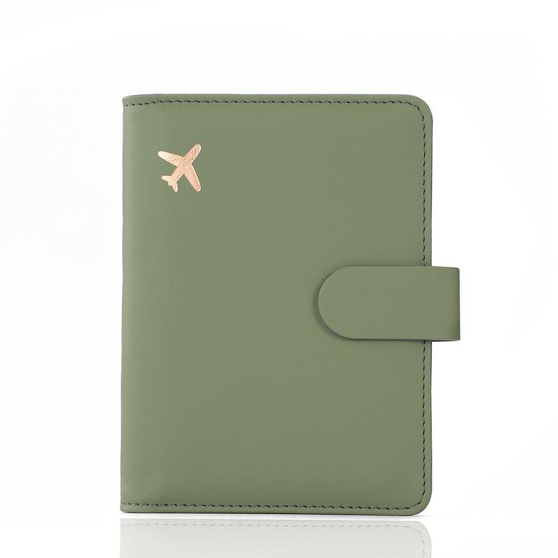 Multifunction Passport Holder Card Slots RFID Blocking Travel Wallet