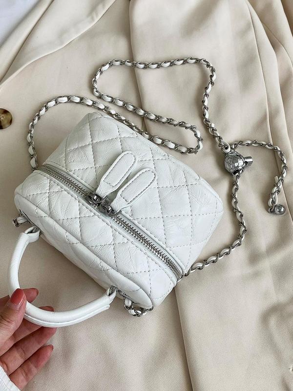 Women's Fashionable Quilted Design Crossbody Bag, Casual Versatile Quilted Design Shoulder Bag for Daily Used, Trendy All-match Commuter Bag