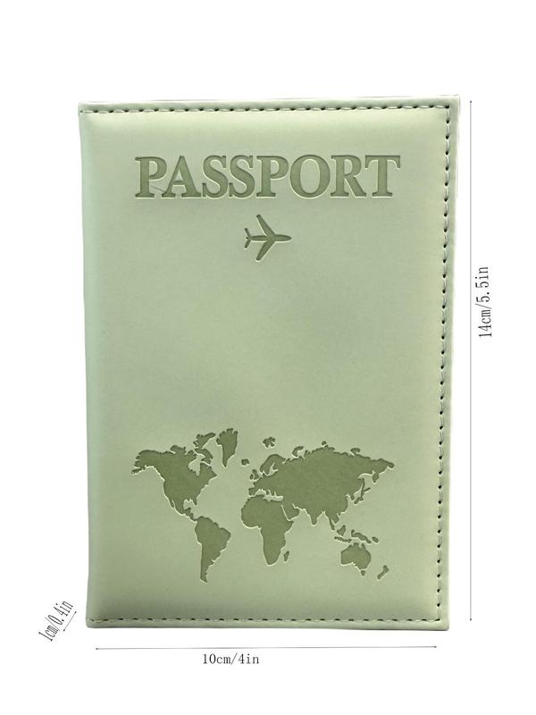 Summer Solid Color Passport Cover, 2024 New Stylish Pu Leather Travel Wallet for Men Women, Bifold Passport Cover Case Holder for Travel Outdoor Debit Cards Fall Outfits Fall Freshness