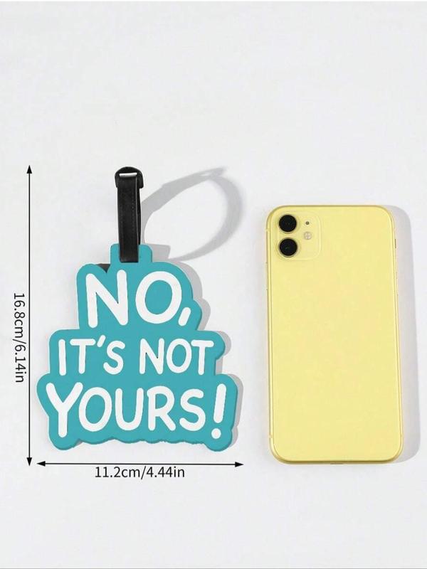 Minimalist Creative Cute Slogan Graphic Hanging Luggage Tag, Letter Shaped Luggage Tag, Anti-lost Bag Tag for Travel