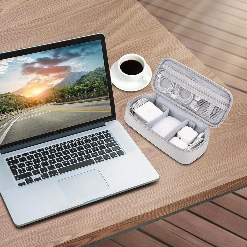 Electronics Travel Organizer Bag, Portable Carrying Case for Cables Charger Cords External Power Bank Hard Drive