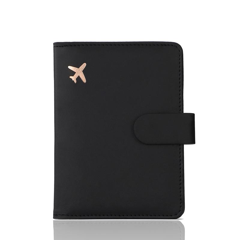 Multifunction Passport Holder Card Slots RFID Blocking Travel Wallet