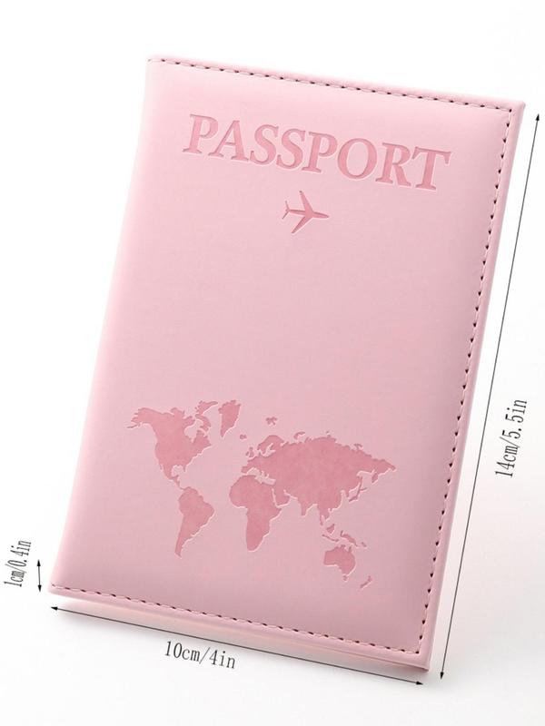 Summer Solid Color Passport Cover, 2024 New Stylish Pu Leather Travel Wallet for Men Women, Bifold Passport Cover Case Holder for Travel Outdoor Debit Cards Fall Outfits Fall Freshness