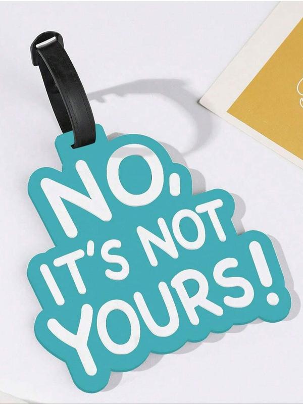 Minimalist Creative Cute Slogan Graphic Hanging Luggage Tag, Letter Shaped Luggage Tag, Anti-lost Bag Tag for Travel