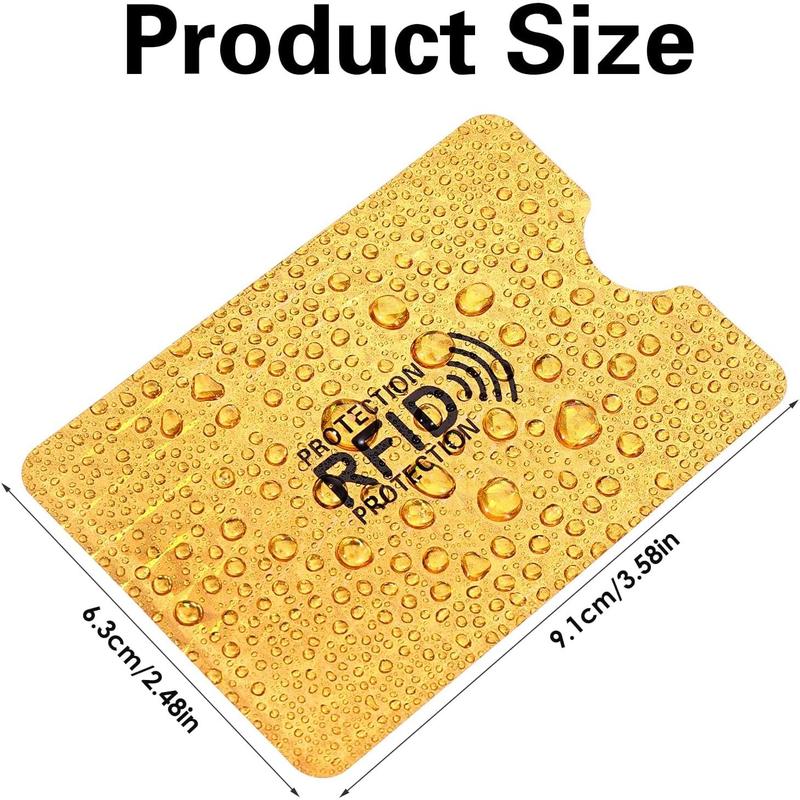 20pcs RFID Blocking Sleeves, RFID Card Protector Holder Credit Card Sleeves Identity Theft Prevention for Women Men(20 Pcs)