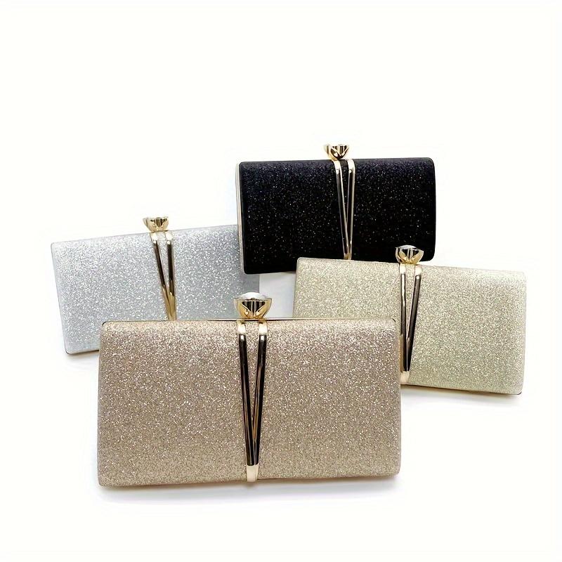 European and American Women's Fashionable Cross-body Bags, Sequined Evening Handbags, Simple and Versatile Bags with a High-end Feel