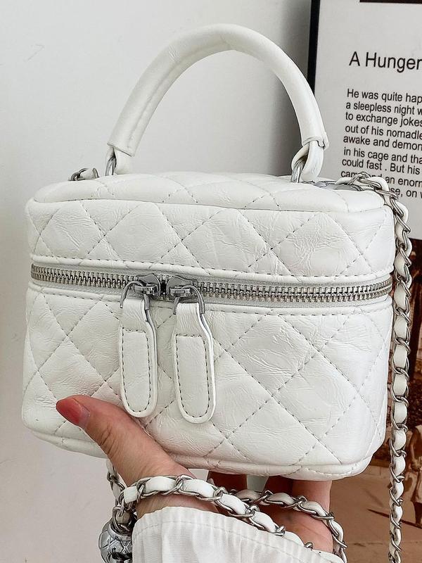 Women's Fashionable Quilted Design Crossbody Bag, Casual Versatile Quilted Design Shoulder Bag for Daily Used, Trendy All-match Commuter Bag