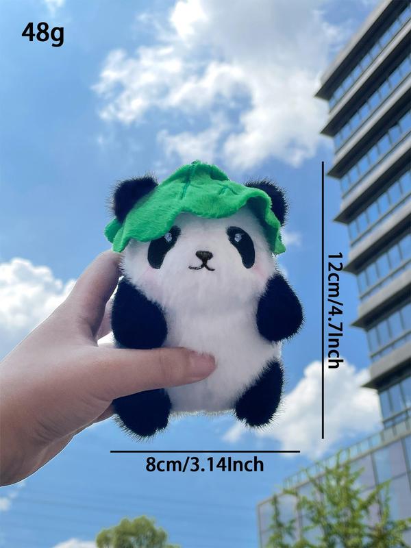 Cute Cartoon Panda Design Plush Keychain, Cute Animal Design Bag Charm, Bag Decoration for Women & Men