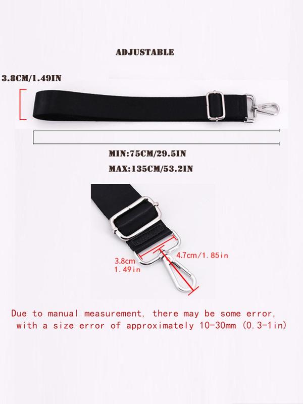 Simple Plain Color Adjustable Shoulder Strap,  Lightweight Nylon Bag Strap for Women's Handbag, Portable Durable Bag Strap, Fashion Bag Accessories