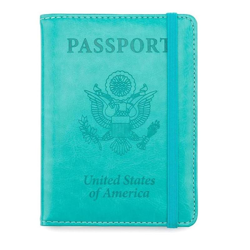 Passport Holder, Passport and Vaccine Card Holder Combo Passport Cover Passport Wallet Rfid Passport Holder Passport Case Passport Card Holder Family Pen Holder Passport Holder for Women Men, Purple