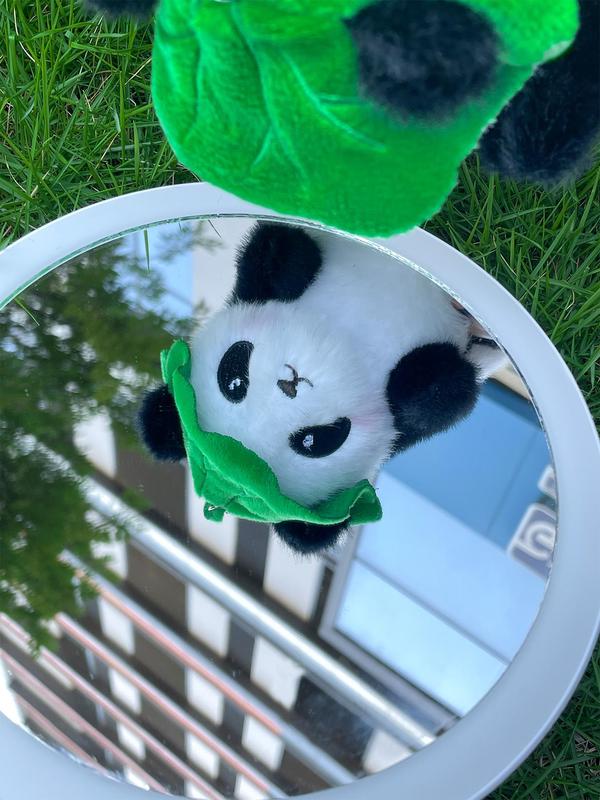 Cute Cartoon Panda Design Plush Keychain, Cute Animal Design Bag Charm, Bag Decoration for Women & Men