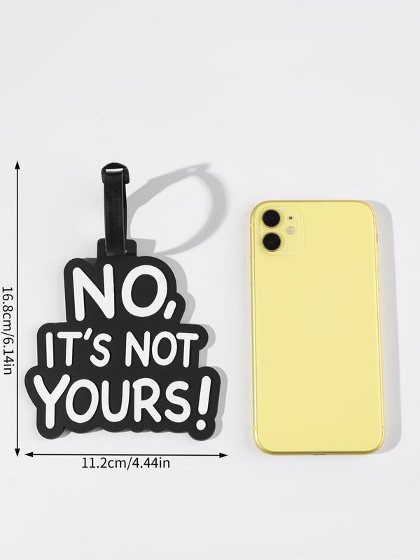 Minimalist Creative Cute Slogan Graphic Hanging Luggage Tag, Letter Shaped Luggage Tag, Anti-lost Bag Tag for Travel