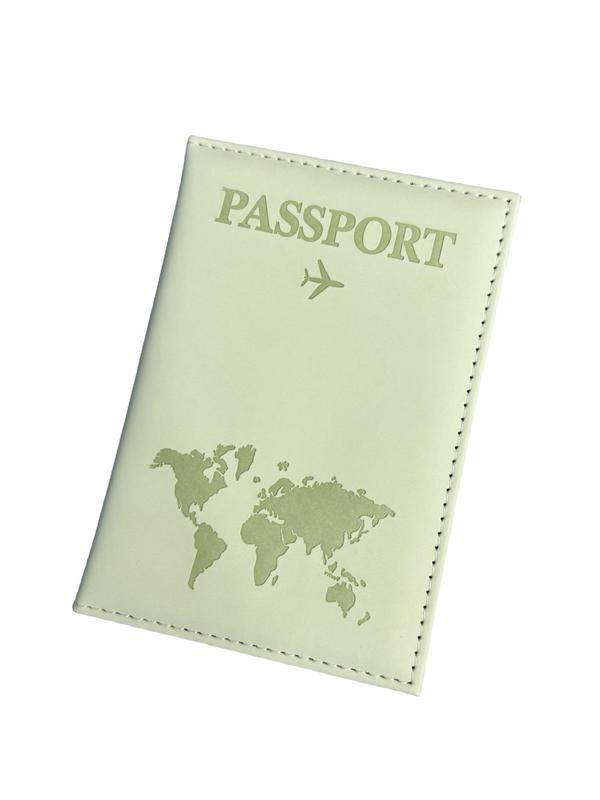 Summer Solid Color Passport Cover, 2024 New Stylish Pu Leather Travel Wallet for Men Women, Bifold Passport Cover Case Holder for Travel Outdoor Debit Cards Fall Outfits Fall Freshness