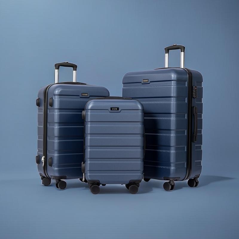 3 Pcs ABS Hardside Luggage Sets with TSA Lock Spinner Wheels