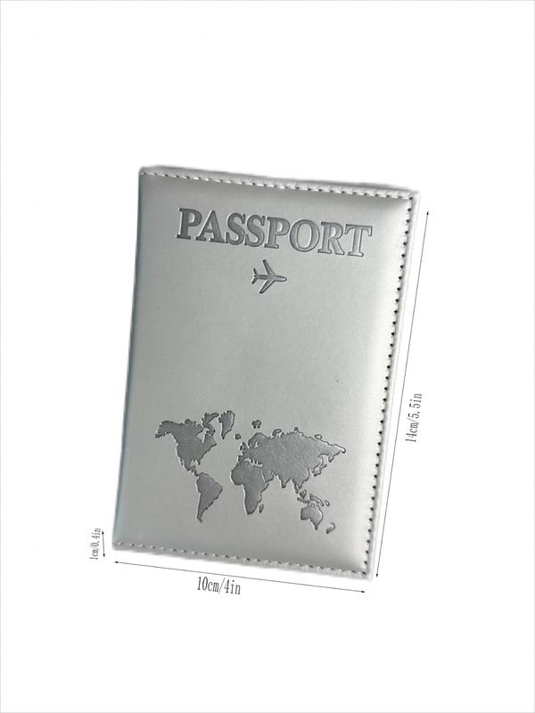 Summer Solid Color Passport Cover, 2024 New Stylish Pu Leather Travel Wallet for Men Women, Bifold Passport Cover Case Holder for Travel Outdoor Debit Cards Fall Outfits Fall Freshness