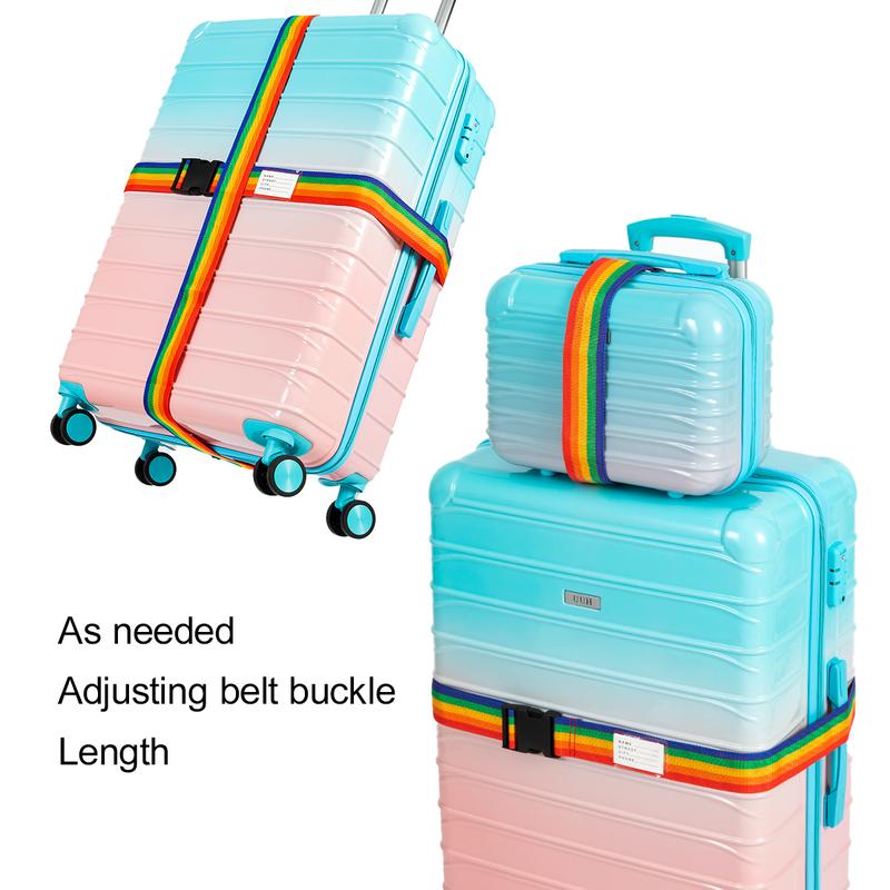 Multicolor 4 Piece Hardside Luggage Set with TSA Lock, Spinner Wheels - 13