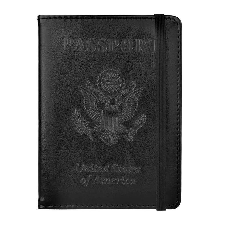 Passport Holder, Passport and Vaccine Card Holder Combo Passport Cover Passport Wallet Rfid Passport Holder Passport Case Passport Card Holder Family Pen Holder Passport Holder for Women Men, Purple