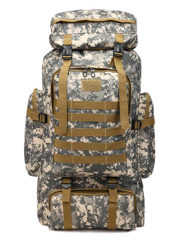 Casual Multifunction Camo Tactical Backpack, Large Capacity Outdoor Travel Bag, Waterproof Travel Bag Backpack for Camping Back To School Summer 2024, Fall Outfits, Fall Freshness