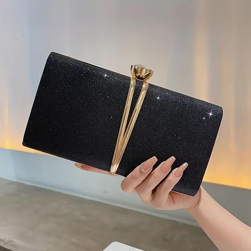 European and American Women's Fashionable Cross-body Bags, Sequined Evening Handbags, Simple and Versatile Bags with a High-end Feel