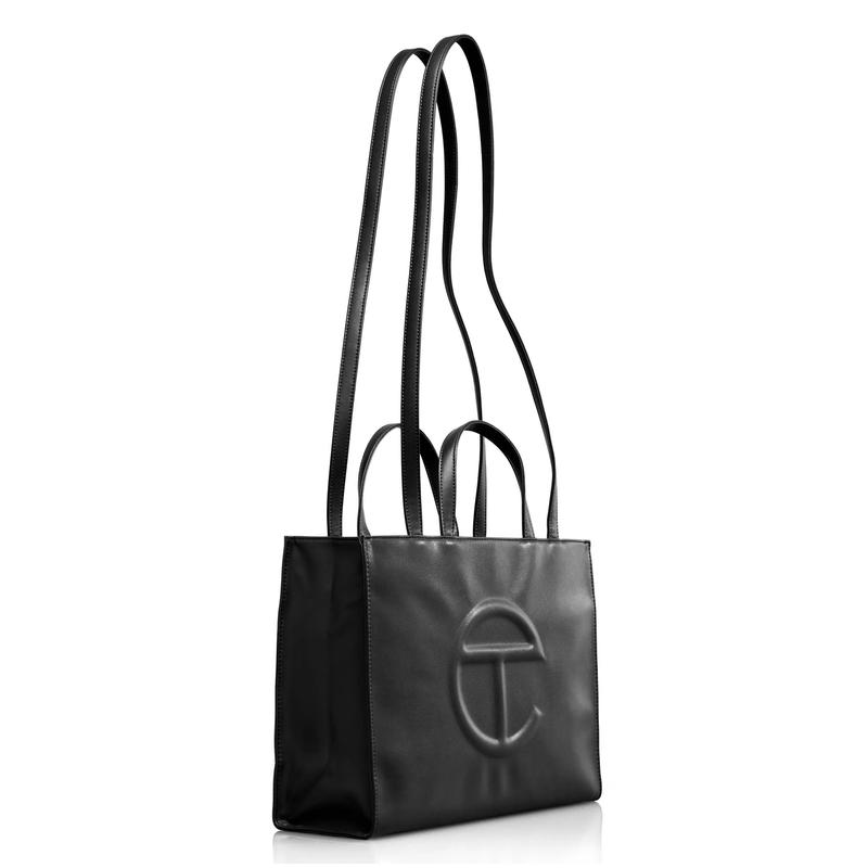 Black Friday- Gift for You-Telfar Black Medium Shopping Bag - Perfect for Everyday Use