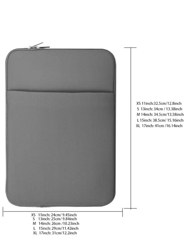 Simpe Solid Color Laptop Bag,  Casual Laptop Protective Cover, Laptop Storage Bag for Women & Men