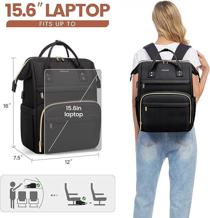 Laptop Backpack for Women - 15.6 Inch