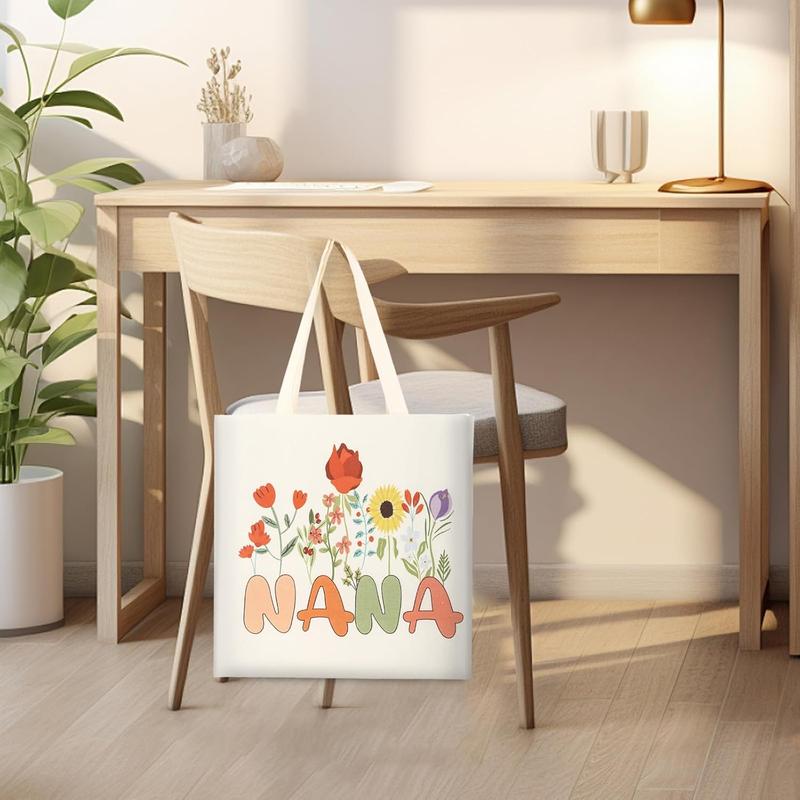 Best Grandma Gifts, Christmas Gifts for Grandma from Granddaughter Grandchildren, Canvas Tote Bag Set for Unique Grandmother Gifts for women