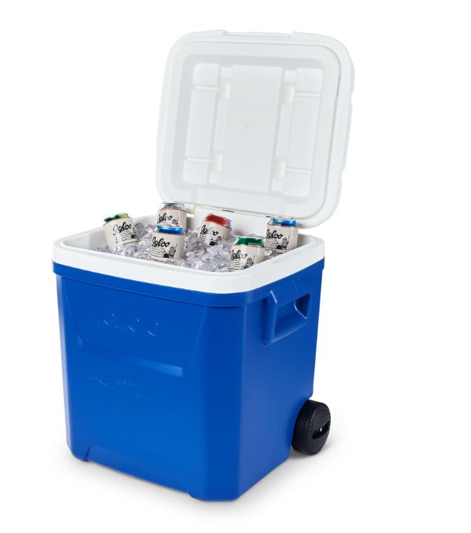 Igloo 60 QT Laguna Ice Chest Cooler with Wheels, Blue