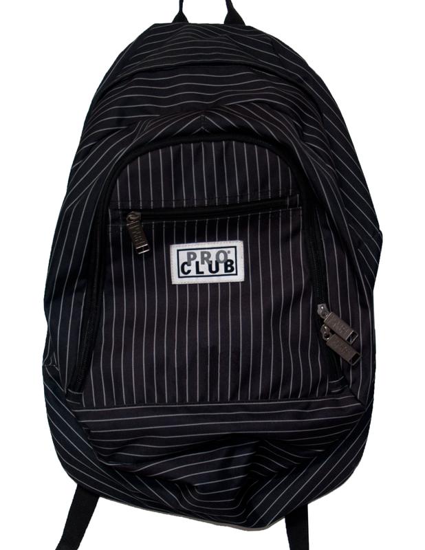 Pro Club Backpack Navy Black Star Square Gray for School or Adventure