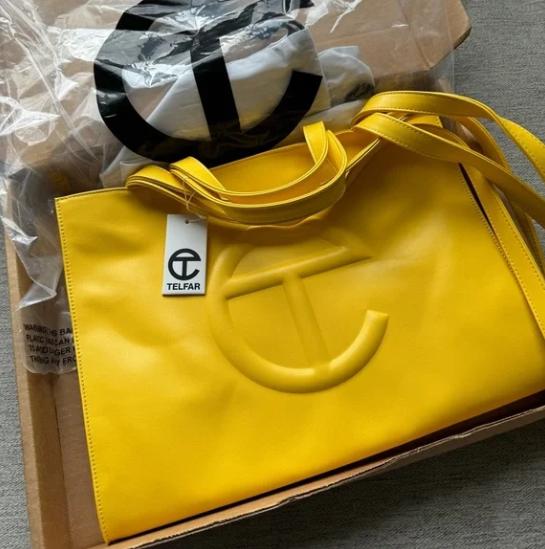 NEW Telfar Medium Shopping Bag Yellow