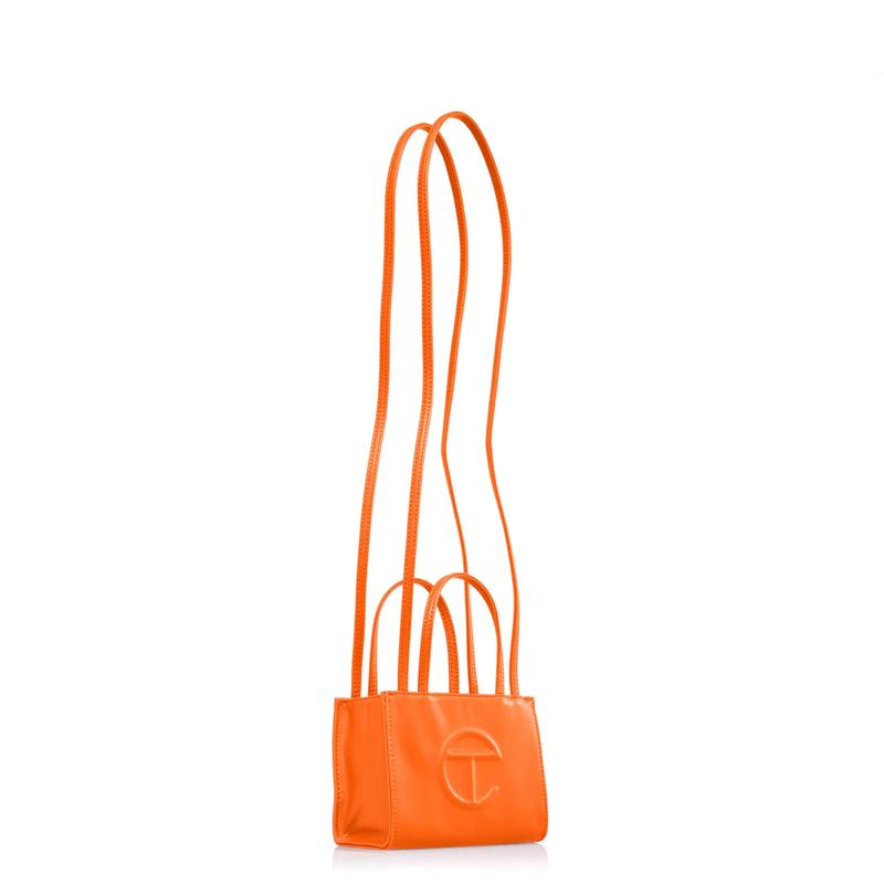 Telfar small Orange  shopping Bag- Perfect for Grocery and Travel