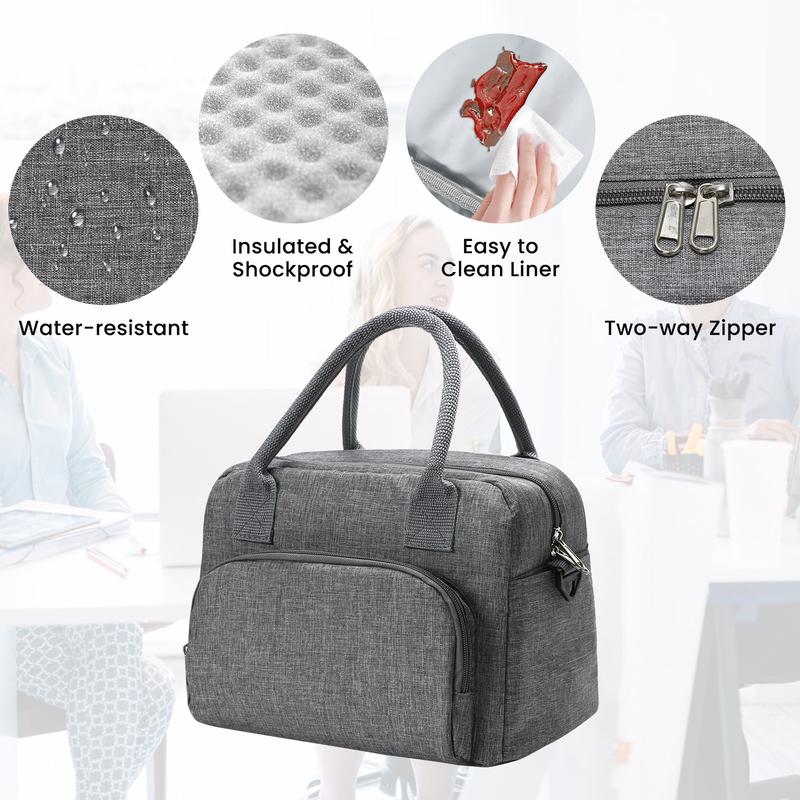 Lunch Bag for Women Men Large Insulated Reusable Lunch Box Girls  Water Resistant Portable Cooler Tote Bag for Work Picnic