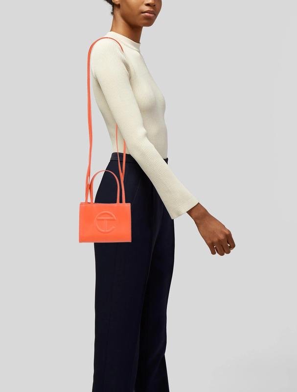 Telfar small Orange  shopping Bag- Perfect for Grocery and Travel