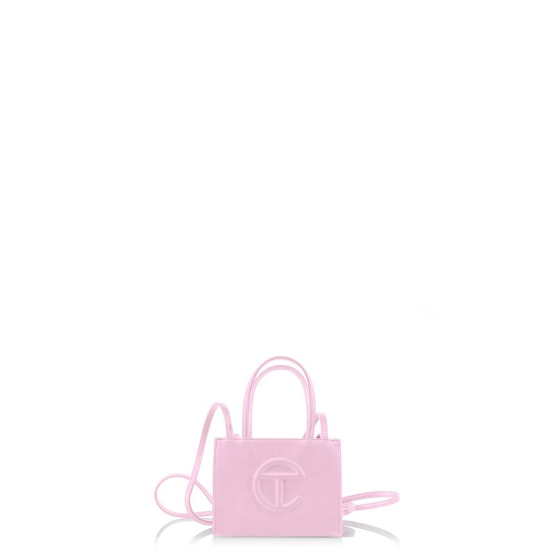 Telfar Small Bubblegum Shopping Bag- Perfect for Grocery and Travel