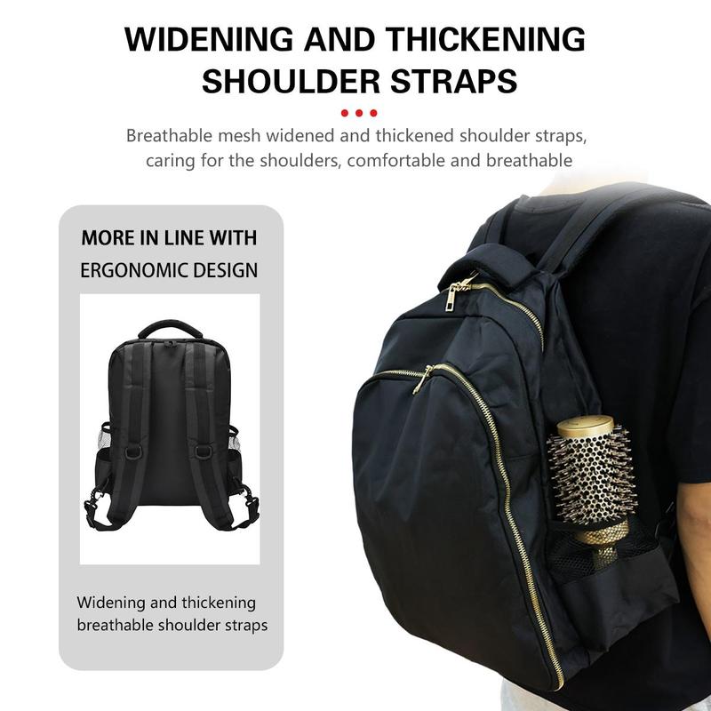 Summer Hairdressing Tools Storage Backpack, Hair Styling Tools Carrying Bag for Silk Bonnet, Multifunctional Travel Carrying Backpack for Haircare & Hair Styling Tools