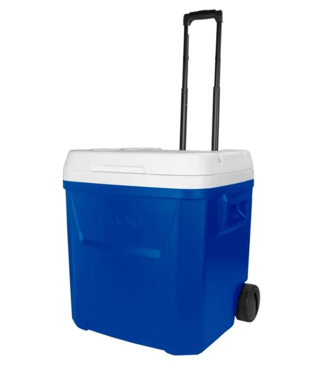 Igloo 60 QT Laguna Ice Chest Cooler with Wheels, Blue