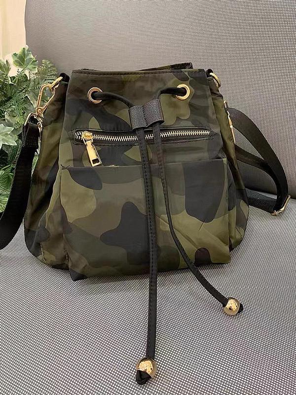 Fashion Camo Pattern Zipper Crossbody Bag, Casual Large Capacity Shoulder Bag for Women & Men, Casual Trendy Versatile High-quality Daily Commuting Bag