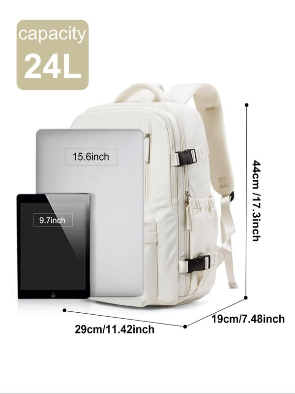 Unisex Large Capacity Travel Backpack, Lightweight Comfortable Zipper Backpack with Independent Shoe Compartment, Laptop Backpack for Business & Travel