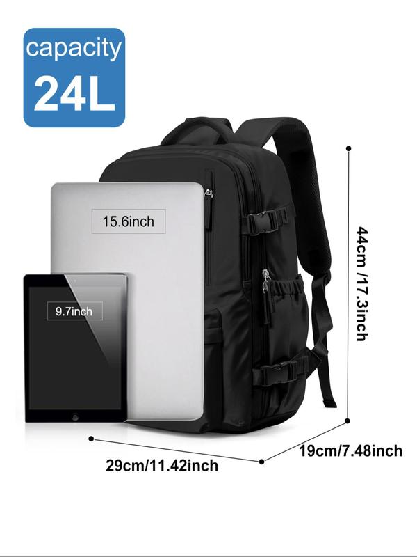 Unisex Large Capacity Travel Backpack, Lightweight Comfortable Zipper Backpack with Independent Shoe Compartment, Laptop Backpack for Business & Travel