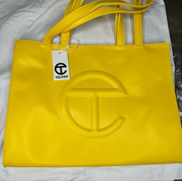 NEW Telfar Medium Shopping Bag Yellow