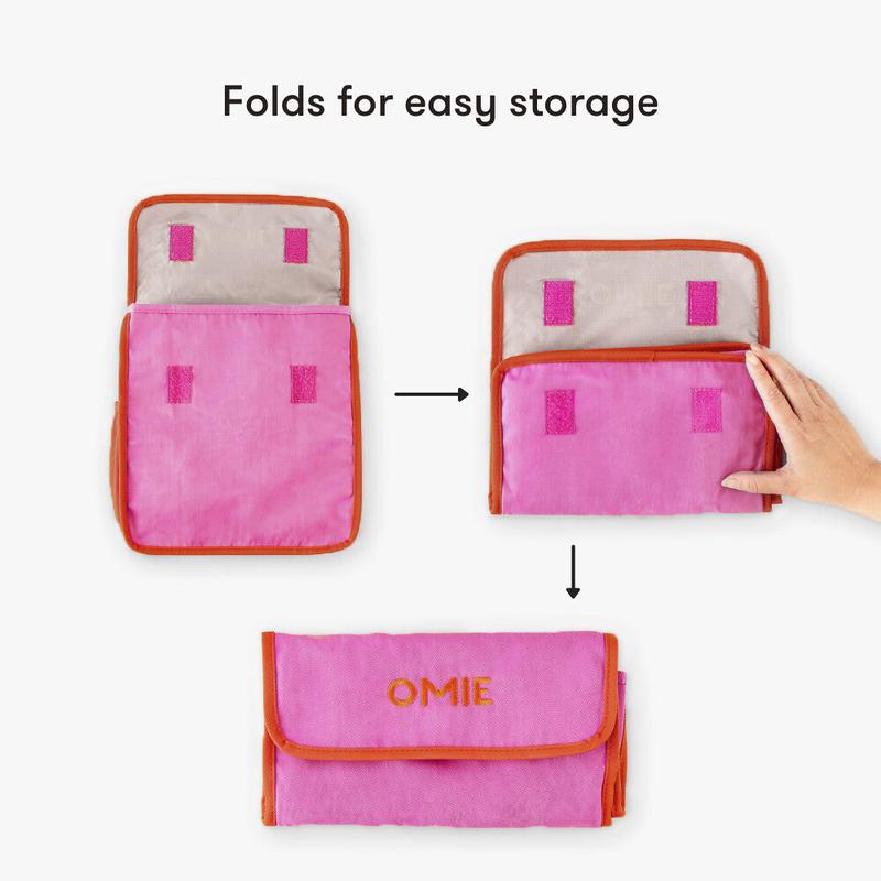 Omie OmieTote Lunch Bag - Washable, Foldable, Water Resistant Fabric - TTS