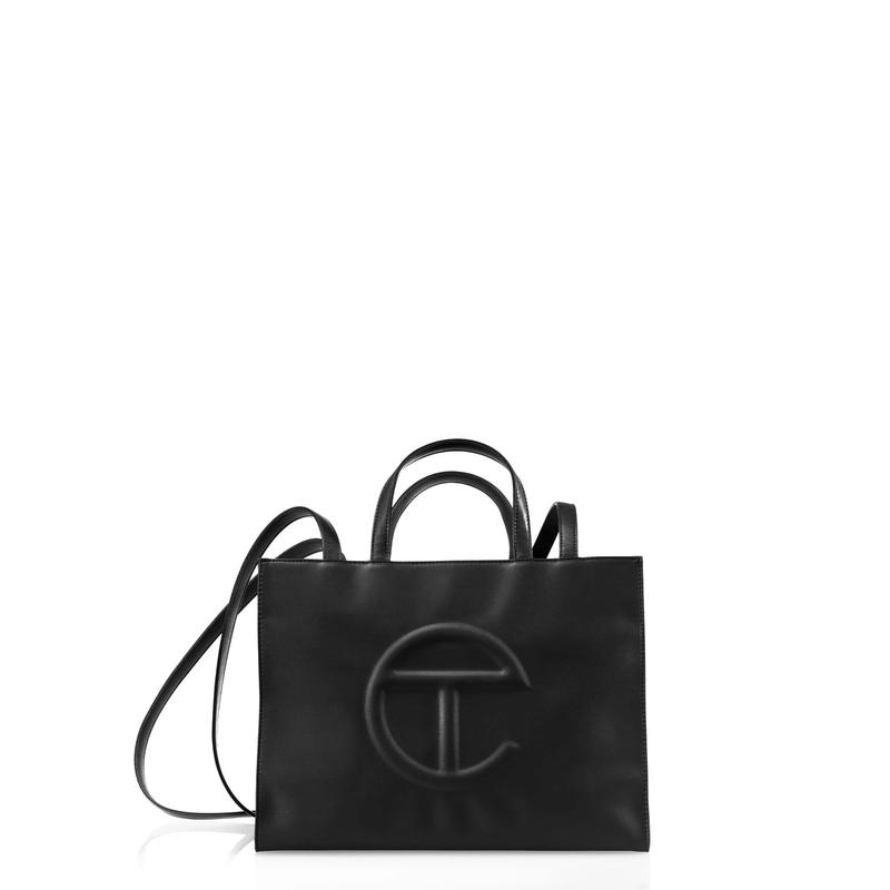 Black Friday- Gift for You-Telfar Black Medium Shopping Bag - Perfect for Everyday Use