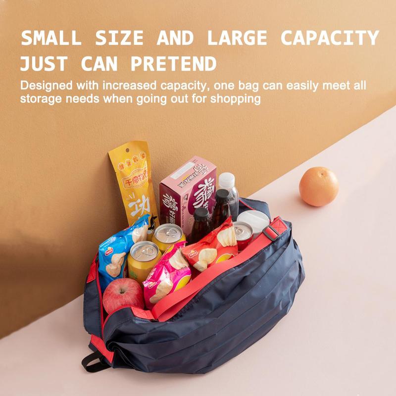 Foldable Shopping Bag Travel Shoulder Portable Thickened Large Grocery Bag Supermarket Environmental Shopping Bags