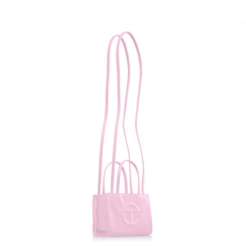 Telfar Small Bubblegum Shopping Bag- Perfect for Grocery and Travel