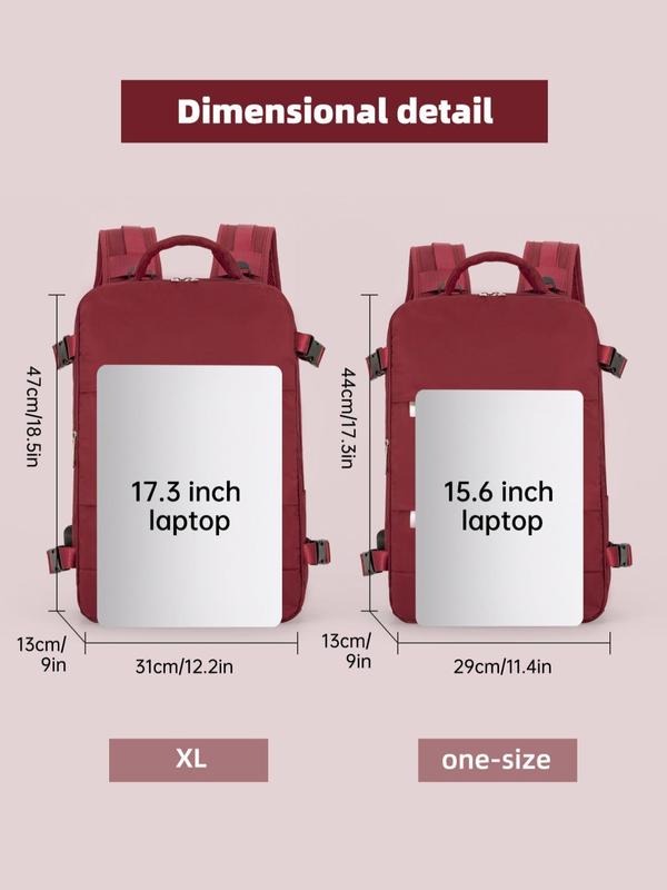 2024 Summer Casual Large Capacity Travel Backpack for Gift, Simple Multi-compartment Business Laptop Daypack for Travel Luggage, Minimalist Lightweight Waterproof Zipper School Bags, with Usb Port