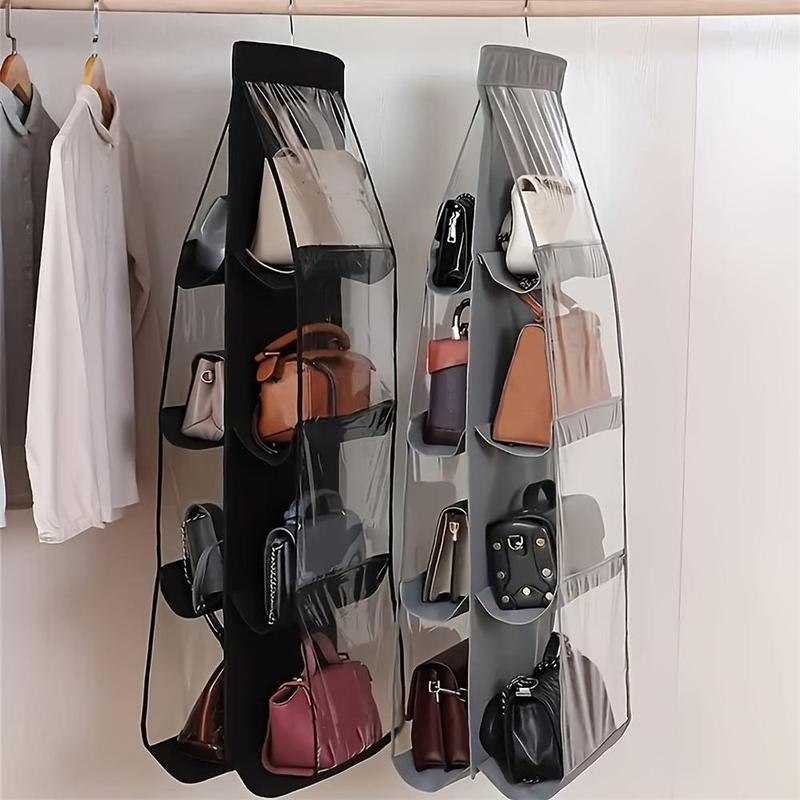 Multi-layer Hanging Handbag Organizer, 1 Count Space Saving Handbag Storage Bag, Summer Essentials, Transparent Purse Organizer For Wardrobe Closet, Christmas Gifts, Christmas Decorations