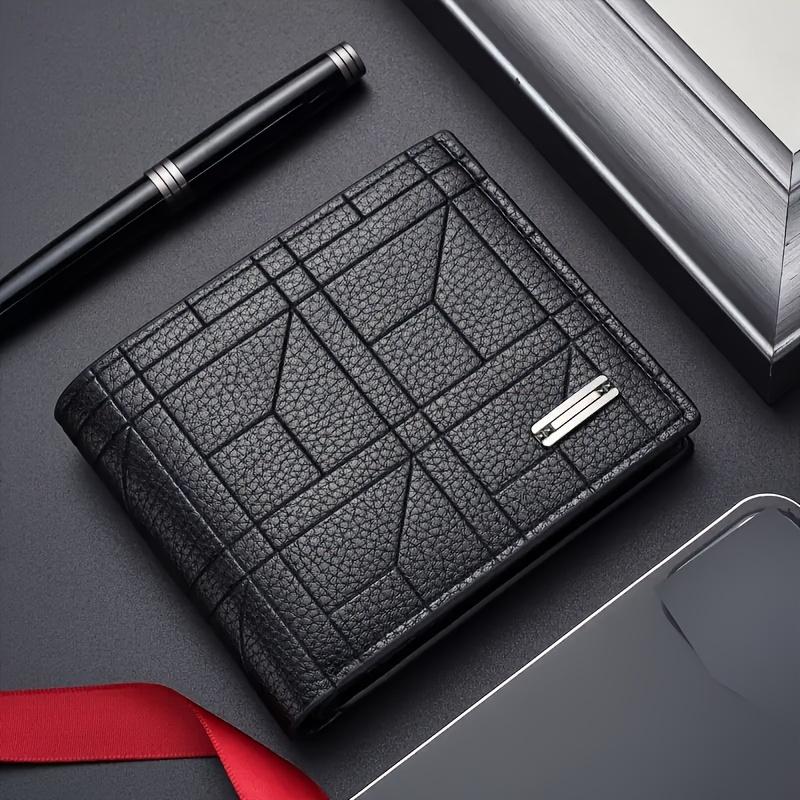 Elegant PU Leather Large Capacity Ultra-thin Wallet with Multi-card Slot for Men - Ideal Gift crazy horse